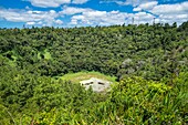 Mauritius, Bezirk Plaines Wilhems, Curepipe, Trou aux Cerfs, Krater eines erloschenen Vulkans mit 300 m Durchmesser und 80 m Tiefe