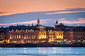 France, Gironde, Bordeaux, area classified as World Heritage by UNESCO, Saint-Pierre district, Quai de la Douane, place de la Bourse