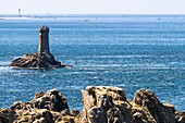 Frankreich,Finistère (29),Cornouaille,Plogoff,Pointe du Raz,felsige Landzunge,die den am weitesten fortgeschrittenen Teil westlich von Kap Sizun bildet,gegenüber der Iroise-See