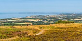 France, Finistère (29), Cornouaille, Crozon Peninsula, Menez-Hom, protected natural site, the Menez-Hom is one of the highest points of Brittany (330 meters of altitude), offering a panorama on the bay of Brest, the Bay of Douarnenez, the Pen-Hir Point and the Monts d'Arrée