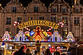 Frankreich,Pas-de-Calais (62),Arras,der Weihnachtsmarkt auf dem Grand'Place gilt als einer der schönsten in Nordfrankreich