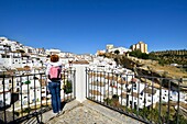 Spain, Andalusia, Cadiz Province, Setenil de las Bodegas, Ruta de los Pueblos Blancos (white villages road), the village