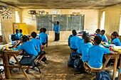 Papua New Guinea, Southern Highlands Province, Lake Kutubu, school