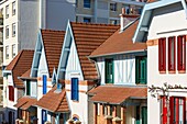 France, Paris, group of houses named La Petite Alsace also called Cite Daviel in rue Daviel in Butte aux Cailles district