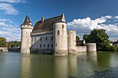 Frankreich,Loiret,Loiretal,von der UNESCO zum Weltkulturerbe erklärt,Sully-sur-Loire,Schloss Sully-sur-Loire