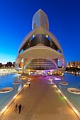 Spanien,Valencia,Stadt der Wissenschaften und Künste,Palast der Künste Reina Sofia,El Palau de les Arts Reina Sofia,Opernhaus,vom Architekten Santiago Santiago Calatrava