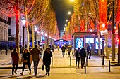 Frankreich,Paris,die Champs Elysees mit Weihnachtsschmuck