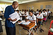 Papua-Neuguinea,Provinz Ost-Sepik,Region Sepik-Fluss,Stadt Wewak,Krankenhaus Boram,Ausbildung von Krankenschwestern in Impfkampagnen