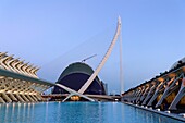 Spanien,Valencia,Stadt der Wissenschaften und Künste des Architekten Santiago Santiago Calatrava,Museum der Wissenschaften Principe Felipe und Oceanografic,das größte Aquarium in Europa