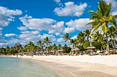 Mauritius,Bezirk Riviere Noire,Strand von Flic en Flac