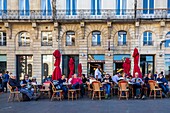 France, Gironde, Bordeaux, area listed as World Heritage by UNESCO, the Golden Triangle, Quinconces district, Place de la Comédie