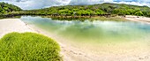 Ecuador, Galápagos archipelago, listed as World Heritage by UNESCO, San Cristobal Island, natural reservoir of seawater behind Ochoa beach