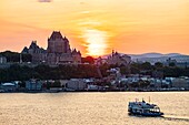 Kanada,Provinz Quebec,Quebec City,Weltkulturerbe Altstadt von Quebec City,Unterstadt und Schloss Frontenac