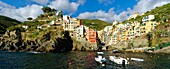 Italien,Ligurien,Provinz La Spezia,Nationalpark Cinque Terre,von der UNESCO zum Weltkulturerbe erklärt,Dorf Riomaggiore