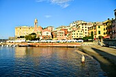 Italy, Liguria, Genoa, Nervi, the port of the village of Nervi