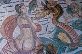 Italien,Sizilien,Piazza Armerina,Villa romaine du Casale,Mosaike aus dem dritten Jahrhundert,von der UNESCO zum Weltkulturerbe erklärt