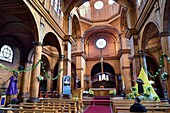 Chile, Los Lagos region, Chiloé Island, town of Castro, Iglesia de San Francisco (St. Francis Church) listed as World heritage by UNESCO