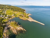 Kanada,Quebec,Charlevoix-Küste,Port au Persil (Luftaufnahme)