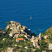 Italien,Ligurien,Provinz La Spezia,Nationalpark Cinque Terre,von der UNESCO zum Weltkulturerbe erklärt,Dorf Corniglia