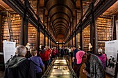 Ireland, Dublin, Trinity College Library, the Long Room