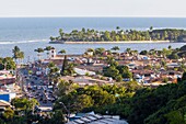 Brasilien,Bundesstaat Bahia,Porto Seguro,Historische Stadt,Blick von oben auf die moderne Stadt