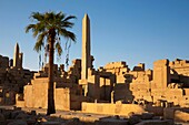 Ägypten,Oberägypten,Niltal,Karnak,Obelisk in den Ruinen des Tempels von Karnak