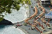 Italien,Ligurien,Provinz La Spezia,Nationalpark Cinque Terre,von der UNESCO zum Weltkulturerbe erklärt,das Dorf Monterosso al Mare,der Strand