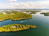 Kanada,Ontario,Thousand Islands (1000 Inseln) bei Gananoque (Luftaufnahme)