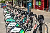 Canada, Quebec province, Montreal, self service bike rental BIXI