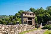 Bulgaria, Veliko Tarnovo, Ramparts of the Royal City, symbol of the glory of the Second Bulgarian Empire and the independence lost during the Ottoman invasions in Europe. Impregnable fortress, Tsarevets fell from the hands of a traitor.