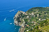 Italien,Ligurien,Provinz La Spezia,Nationalpark Cinque Terre,von der UNESCO zum Weltkulturerbe erklärt,Dorf Corniglia