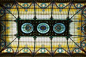 Mexiko,Mexiko-Stadt,im Inneren des Gran Hotel Ciudad de Mexico,erbaut im Jugendstil mit emblematischen Tiffany-Glasfenstern,einem der vier größten der Welt