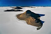 Bolivien,Provinz Daniel Campos,Salar de Uyuni aus der Vogelperspektive (Luftaufnahme)