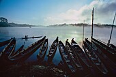 France, French Guiana, Maripasoula, In the Amazon the majority of the trips are done on the river with pirogues