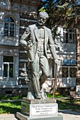 Georgia, Samtskhe-Javakheti region, Borjomi resort town, Tchaikovsky's statue