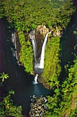 France, Reunion Island, Cascade in the River Marsouins