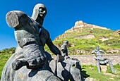 Georgia, Shida Kartli region, Gori, birthplace of the Soviet leader Joseph Stalin, Memorial of Georgian Warrior Heroes at the foot of Goristsikhe fortress