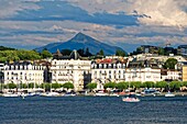 Schweiz,Genf,Genfer See (Lac Léman),Jachthafen,Quai Gustave Ador