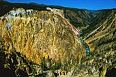 Vereinigte Staaten,Montana,Whyoming und Idaho,Yellowstone National Park,Yellostone River Canyon