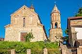 Georgien,Region Kachetien,Festungsdorf Sighnaghi,in die Festungsmauern integrierte Kirche Saint Georges