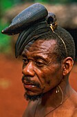 Congo, East, Lobeke, the Baka are a group of nomadic hunter-gatherers living in the forests of the Congo Basin