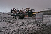 Philippines, Luzon, Pinatubo volcano, Evacuation of the population during the eruption of the Pinatubo volcano