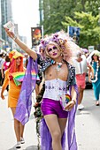 Canada, Province of Quebec, Montreal, Montreal Pride Festival, Final Parade, LGBTQIA+ Community ((lesbian, gay, bisexual, trans, queer, intersex, asexual))