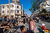 China,Autonome Region Xinjiang,Kashgar,historisches Zentrum,Straßenmarkt