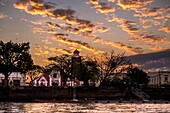 Colombia, Bolivar, Santa Cruz de Mompox, registered World Heritage by UNESCO, excursion on the rio Magdalena, San Francisco church