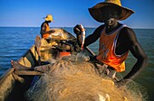 Chad, Ennedi, Sahara, Fishermen of Lake Chad