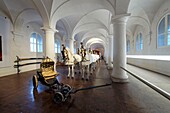 Germany, Bavaria, Munich, Nymphenburg Castle of Baroque Style, the former residence of the princes-electors and kings of Bavaria, museum of carriages and sleighs, Gala harness for the coronation coach of Emperor Karl VII