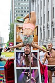 Canada, Province of Quebec, Montreal, Montreal Pride Festival, Final Parade, LGBTQIA+ Community ((lesbian, gay, bisexual, trans, queer, intersex, asexual))