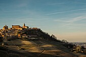 Italy, Piedmont, Province of Cuneo, The Langhe Wine Region, listed as World Heritage by UNESCO, village La Morra