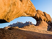 Namibia, Erongo province, Spitzkoppe nature reserve, Natural Brigde rock arch